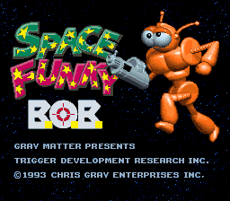 Space Funky B.O.B. (Japan) Title Screen